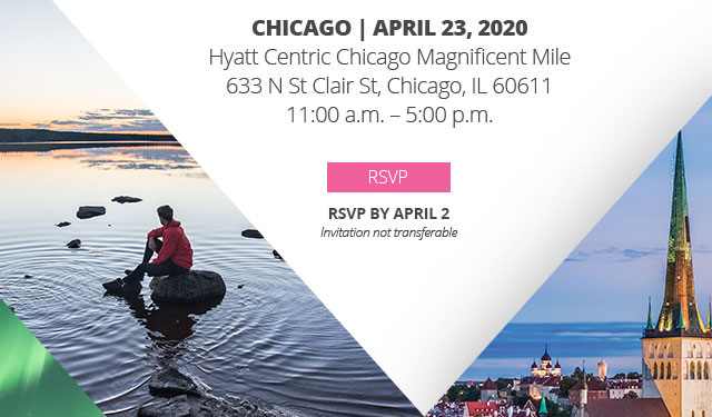 Chicago | April 23, 2020, Hyatt Centric Chicago Magnificent Mile, 633 N St Clair St, Chicago, IL 60611, 11:00 a.m. – 5:00 p.m. - RSVP BY April 10, Invitation not transferable 