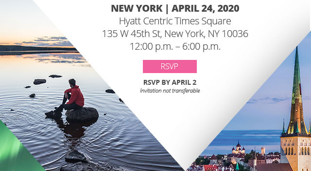New York | April 24, 2020, Hyatt Centric Times Square, 135 W 45th St, New York, NY 10036, 12:00 p.m. – 6:00 p.m. - RSVP BY April 10, Invitation not transferable 